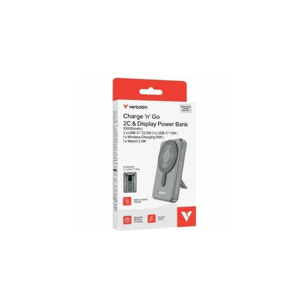 Verbatim 32272 TWO CABLE 10 000MAH POWER BANK DISPLAY - Image 13