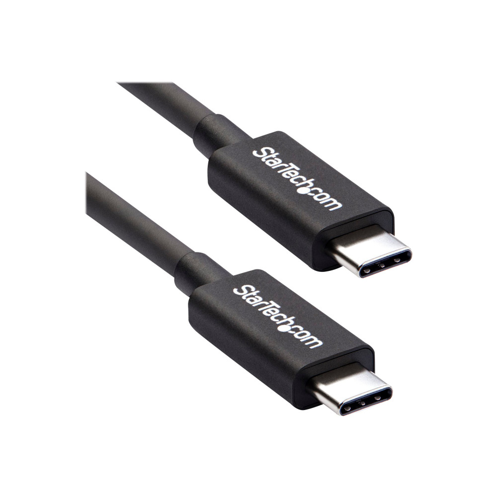 StarTech TBLT3MM2M 2M T/BOLT3 CABLE, 20GBPS,100W PD, BLACK, 2YR - Image 3