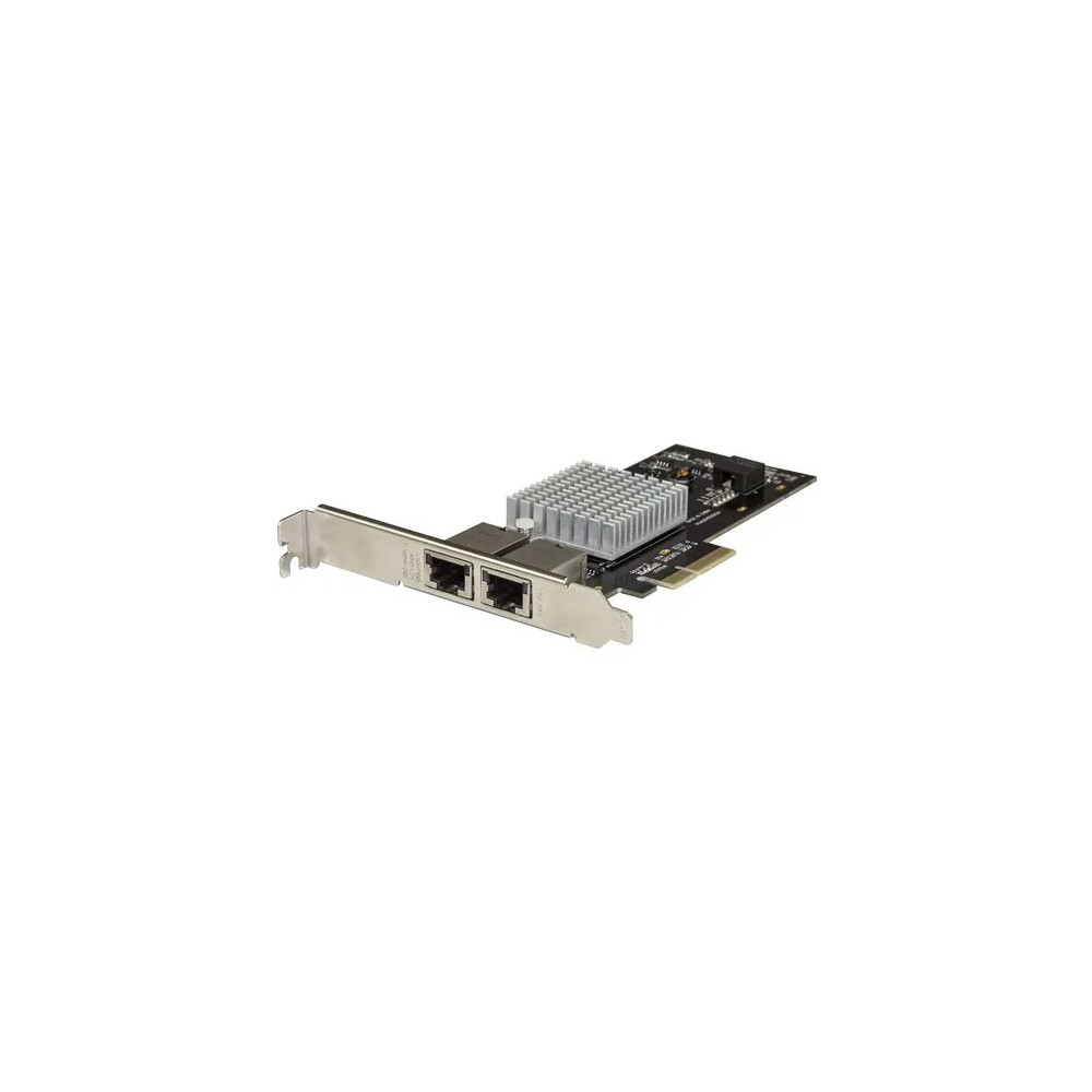 StarTech ST10GPEXNDPI 10Gigabit Ethernet Card - 10GBase-T - Plug-in Card - PCIe Network Adapter Card Dual NIC ports Network Interface Card 2x 10 GbE RJ45 Ports - Intel X550AT Chip - 10GBASE-T / NBASE-T, Muli-Gigabit 1/2.5/5/10 Gbps, PCIe 3.0 x4, - Image 1