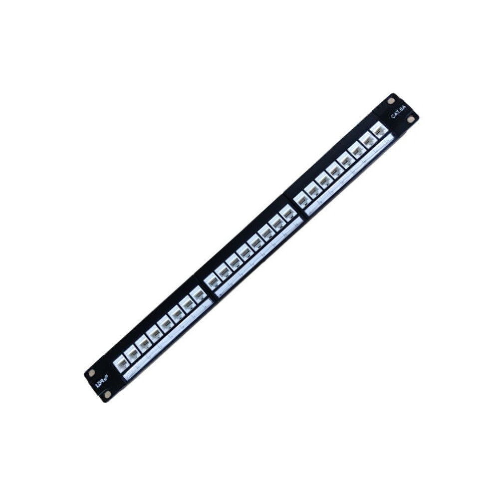 LDR WB-PP-5124 24 Port Cat6A UTP Patch Panel Rack Mount - 1U - Image 1