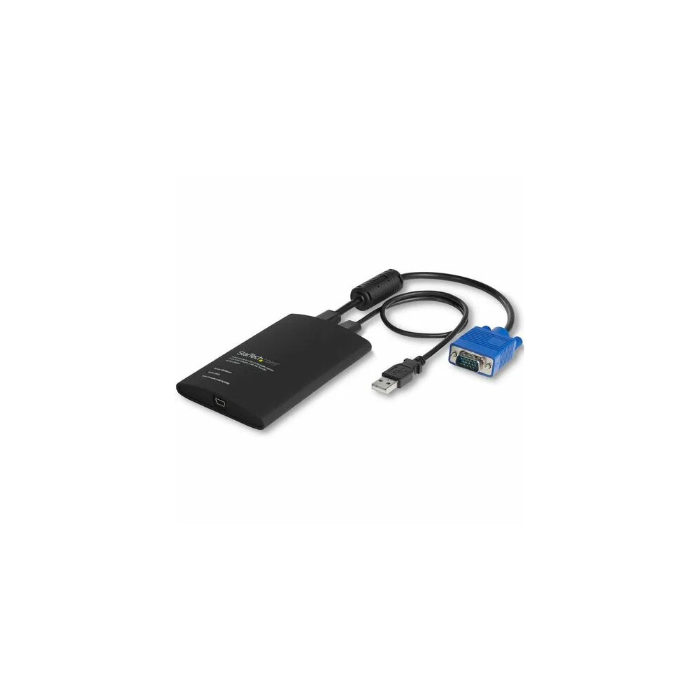 StarTech NOTECONS02 USB Crash Cart Adapter with File Transfer & Video Capture at 1920 x1200 60Hz, TAA - KVM adapter accesses any VGA and USB system - Instant BIOS-level control - Video capture at 1920 x 1200 60Hz - Share troubleshooting info wit - Image 2
