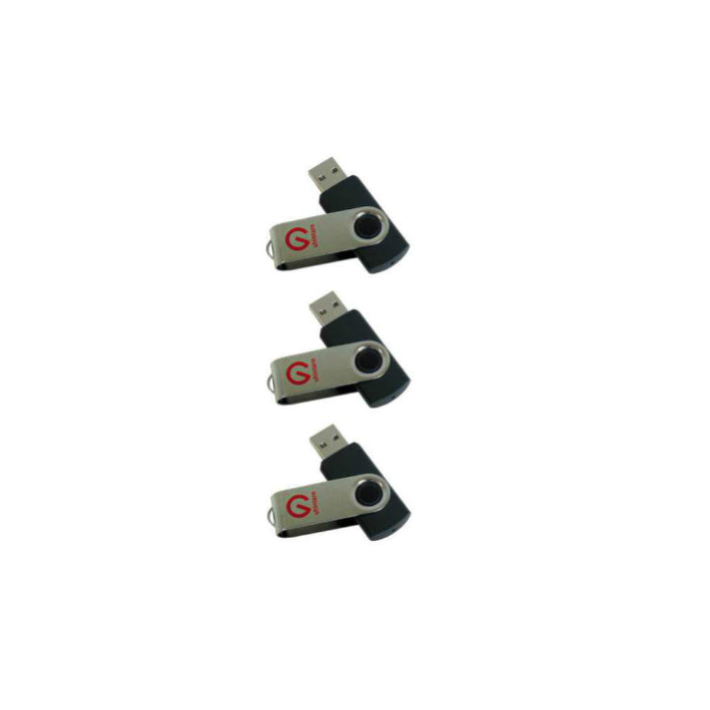 SHINTARO SH-R8GB-3PK 8GB USB 2.0 Rotating Pocket Disk - 3 Pack - Image 1