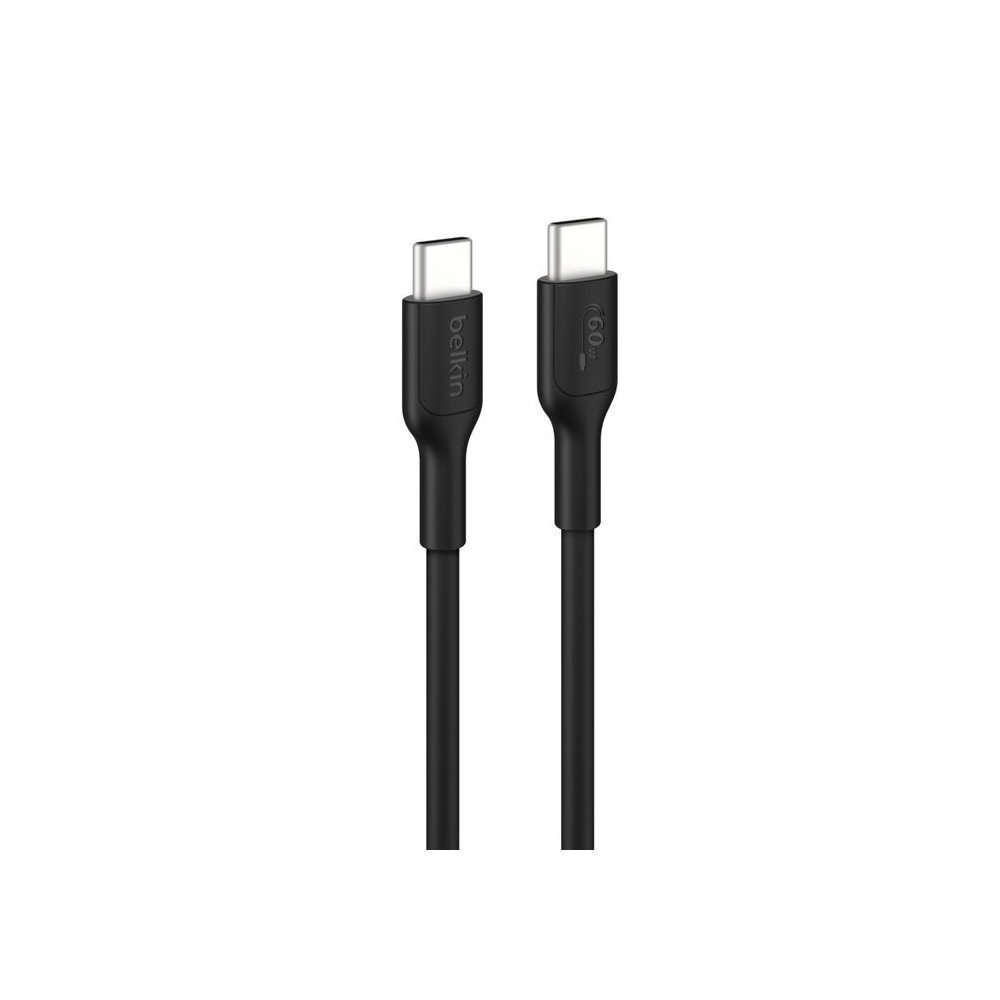 Belkin CAB023FQ1MBK BOOSTCHARGE USB-C TO USB-C PCR CABLE 1M 60W, BLACK - Image 1