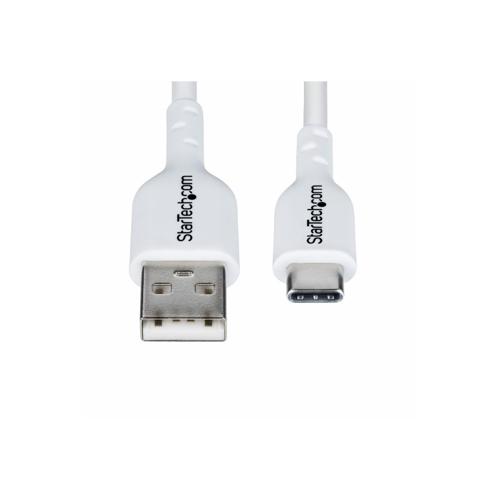 StarTech USB2AC2MNCWHE 2M (6.6FT) WHITE USB-A TO USB-C CHARGING CABLE/CORD, M/M, LTW - Image 1