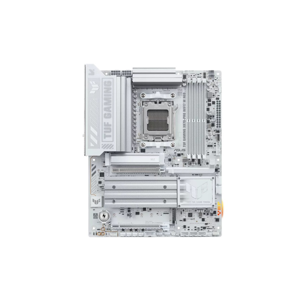 ASUS TUF GAMING X870-PRO WIFI7 W NEO AMD (AM5) ATX Motherboard, 4DDR5 256GB,PCIe5.0,M.2x4,WiFi7,BT5.4,5GbE,USB4x2,HDMI,ATX,3yr wty - Image 1