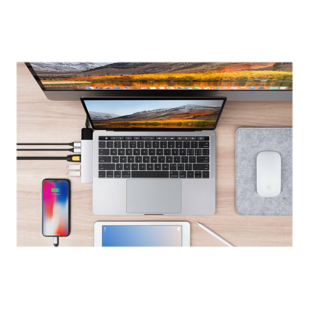 Targus GN28N-SILVER HYPERDRIVE NET 6-IN-2 USB-C HUB - SILVER - Image 9