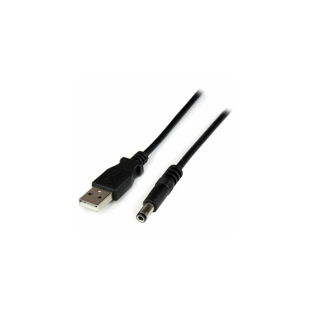 StarTech USB2TYPEN1M 1M USB A TO 5.5mm DC BARREL CONNECTOR (5V), LTW - Image 1