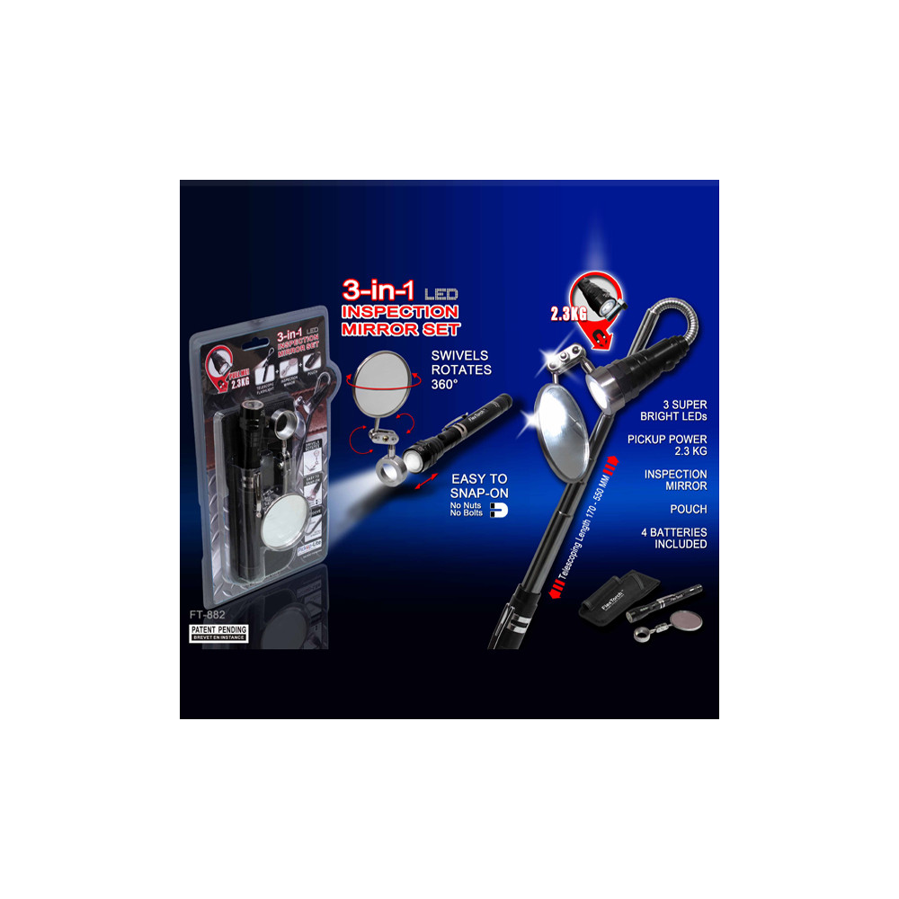 Digitalk ELEDIGEI-FT1882 3in1 Inspection Mirror Set - Image 1