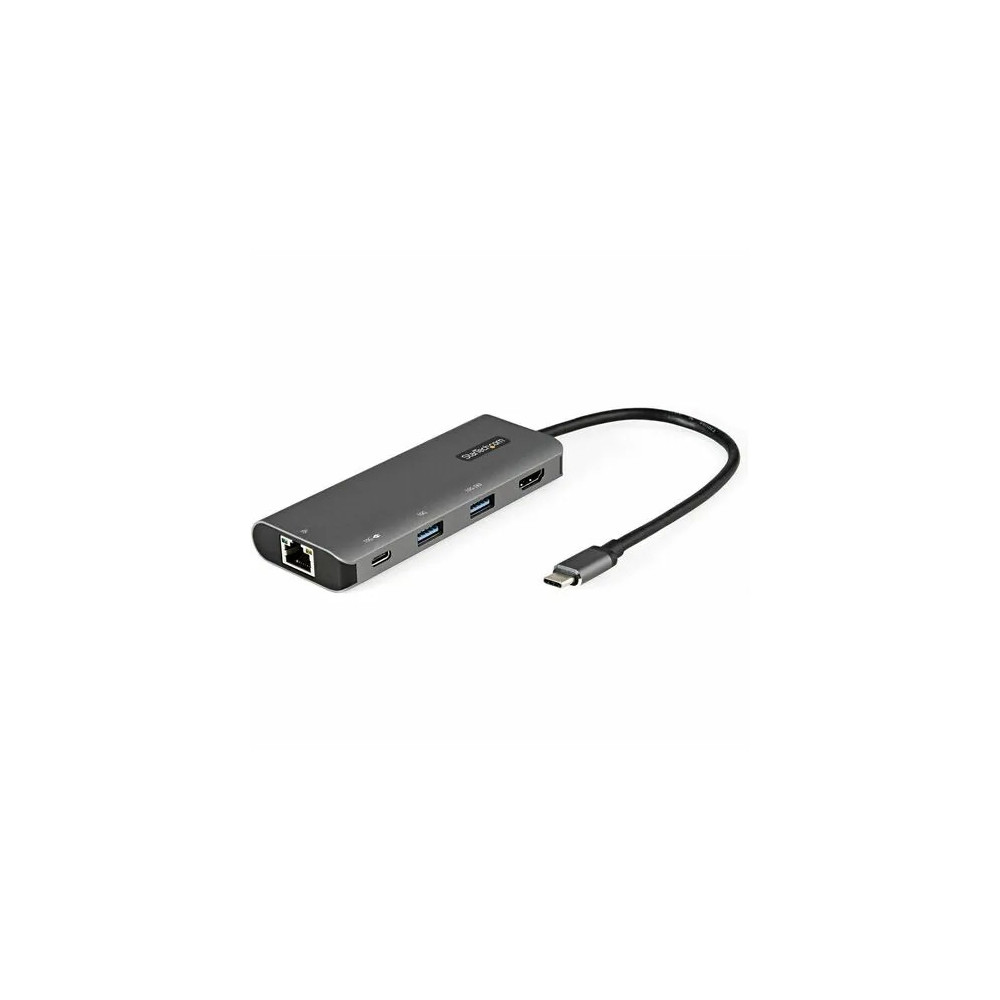 StarTech DKT31CHPDL USB 3.1 (3.1 Gen 2) Type C Docking Station for Notebook, Tablet, Workstation - 100 W Power Supply - Grey - 1 Displays Supported - 4K - 3840 x 2160 - 3 x USB Ports - 1 x USB Type-A Ports - USB Type-A - USB Type-C - Network (RJ - Image 1