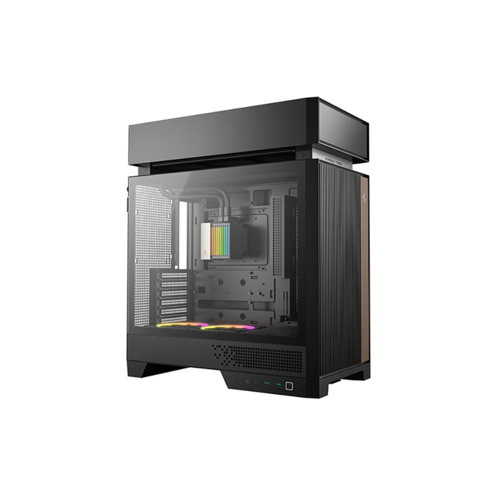 DEEPCOOL R-CL6600-BKNNA0-G-1 CL6600 Innovative Compartmentalised ATX Case, Pre-installed 360mm Liquid Cooler, Up To 388mm GPUs, BTF, 7 Expansion Slots - Image 1