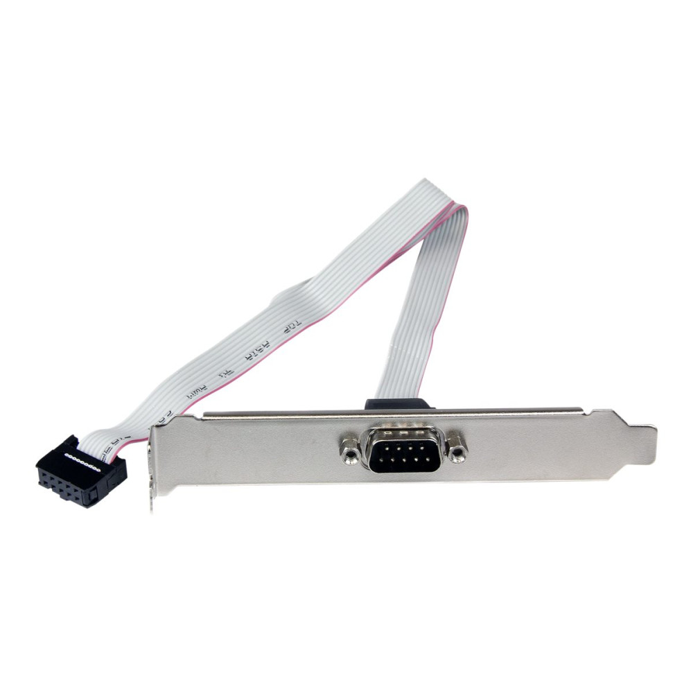 StarTech PLATE9M16 16IN (40CM) 9 PIN SERIAL MALE TO 10 PIN MOTHERBOARD HEADER SLOT PLATE - Image 1