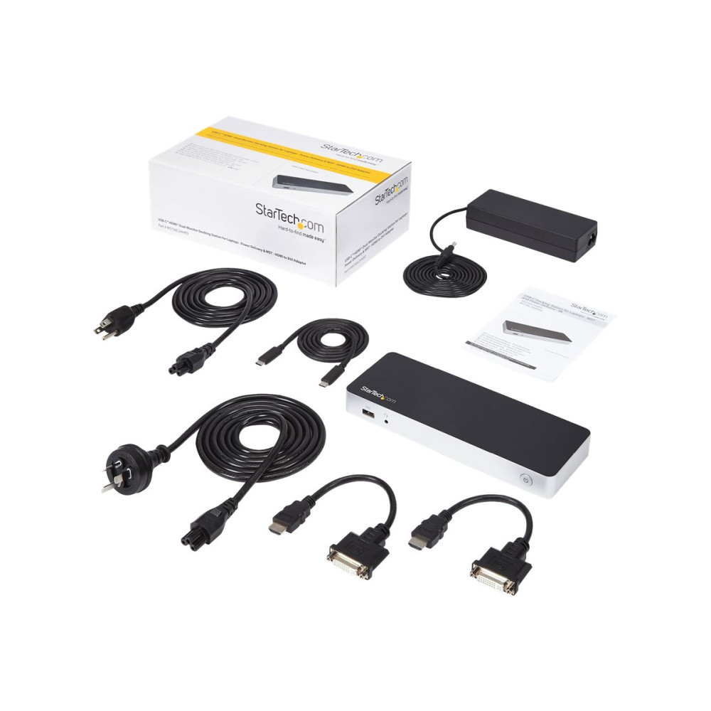 StarTech MST30C2HHPD USB-C MST DOCK, DUAL DISPLAY, HDMI(2), USB(4), 60W, FOR MST DEVICES ONLY, 3YR - Image 6