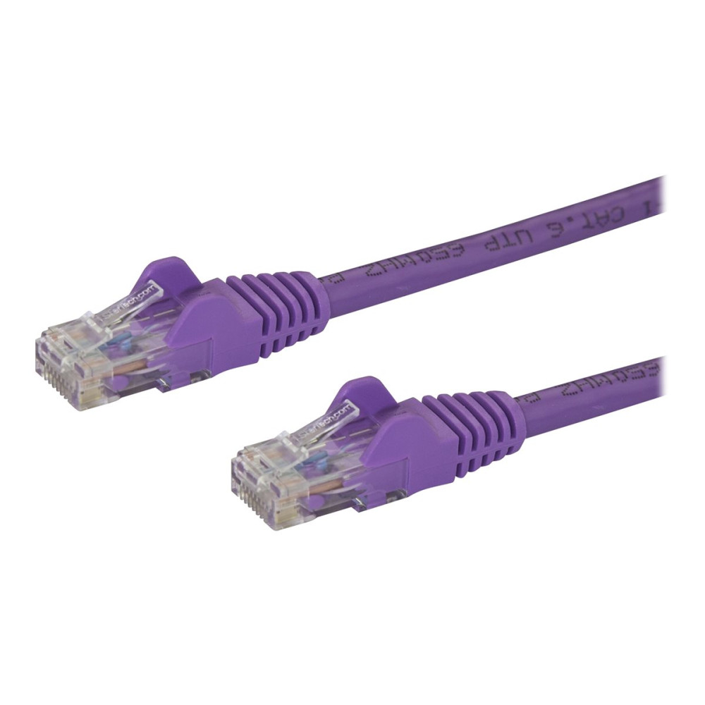 StarTech N6PATC5MPL CAT6 ETHERNET CABLE 5M PURPLE 650MHZ 100W SNAGLESS PATCH CORD LTW - Image 2