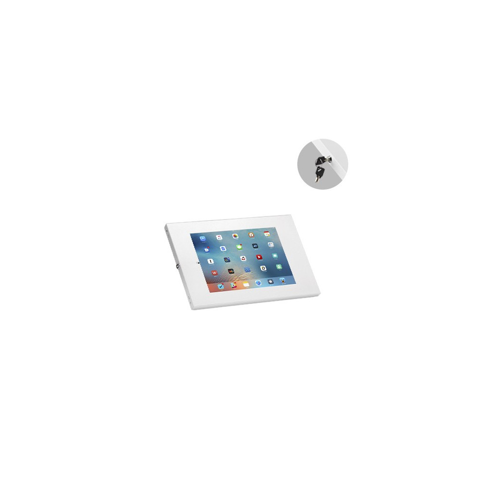Brateck PAD34-01 Anti-Theft Wall-Mounted Tablet Enclosure Fit most 9.7' to 11' tablets including iPad, iPad Air, iPad Pro,- White 226x343x22.5mm - Image 1
