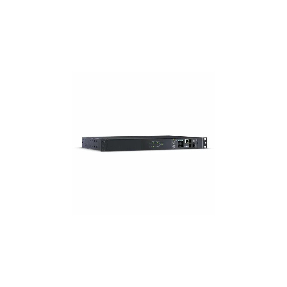 CyberPower PDU44005 Systems Switched Automatic Transfer Switch 16Amp input/output - SNMP Network Connection - 8x IEC C13 2 x IEC C19 out - IEC 320 C202 in - 3 Yrs Adv. Replacement WTY