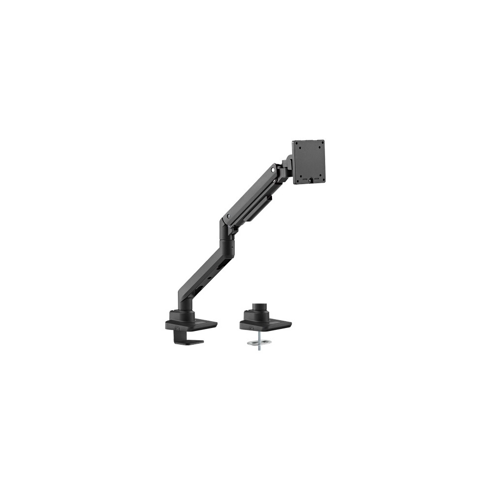 Brateck LDT69-C012 Fabulous Desk-Mounted Heavy-Duty Gas Spring Monitor Arm Fit Most 17'-49' Monitor Up to 20KG VESA 75x75,100x100 (Black) - Image 1