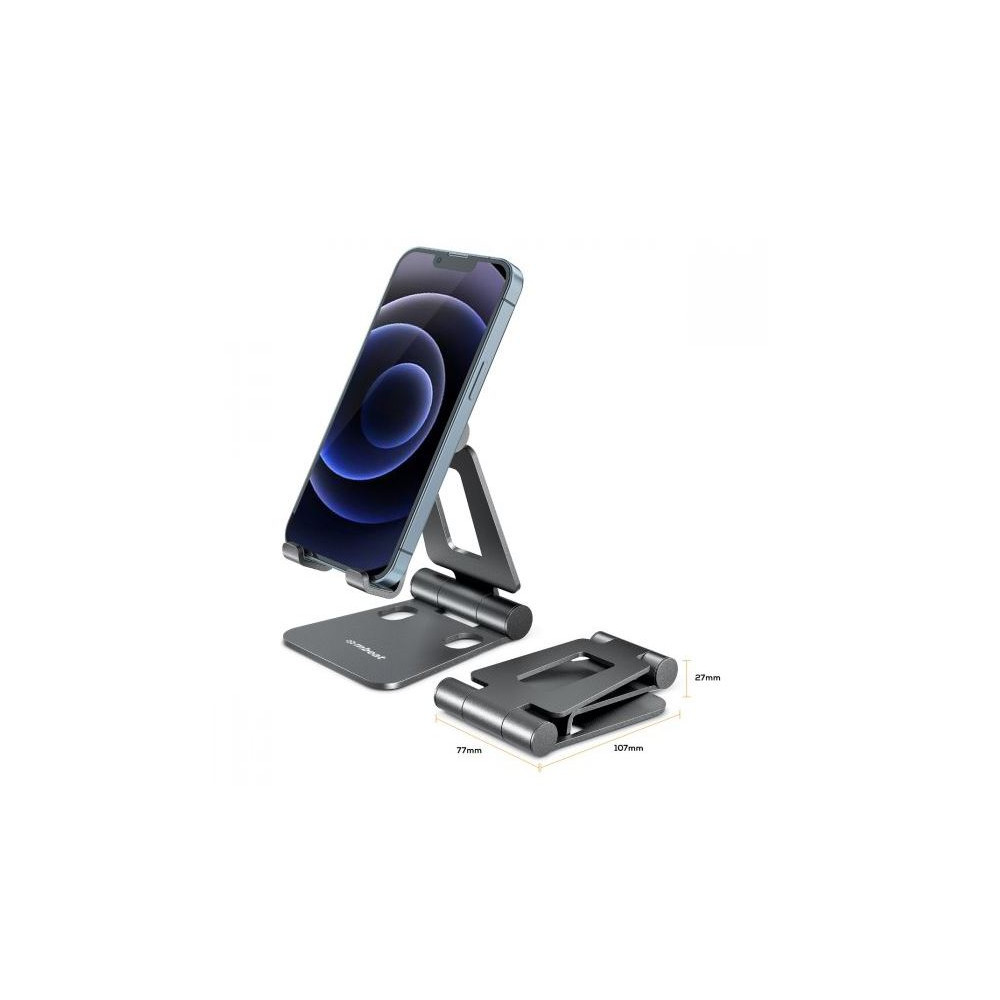 MBEAT MB-STD-S2PGRY Stage S2 Hands-Free Mobile Stand GREY Compact and Durable Optimised Hands-free Space-saving Portability - Image 1