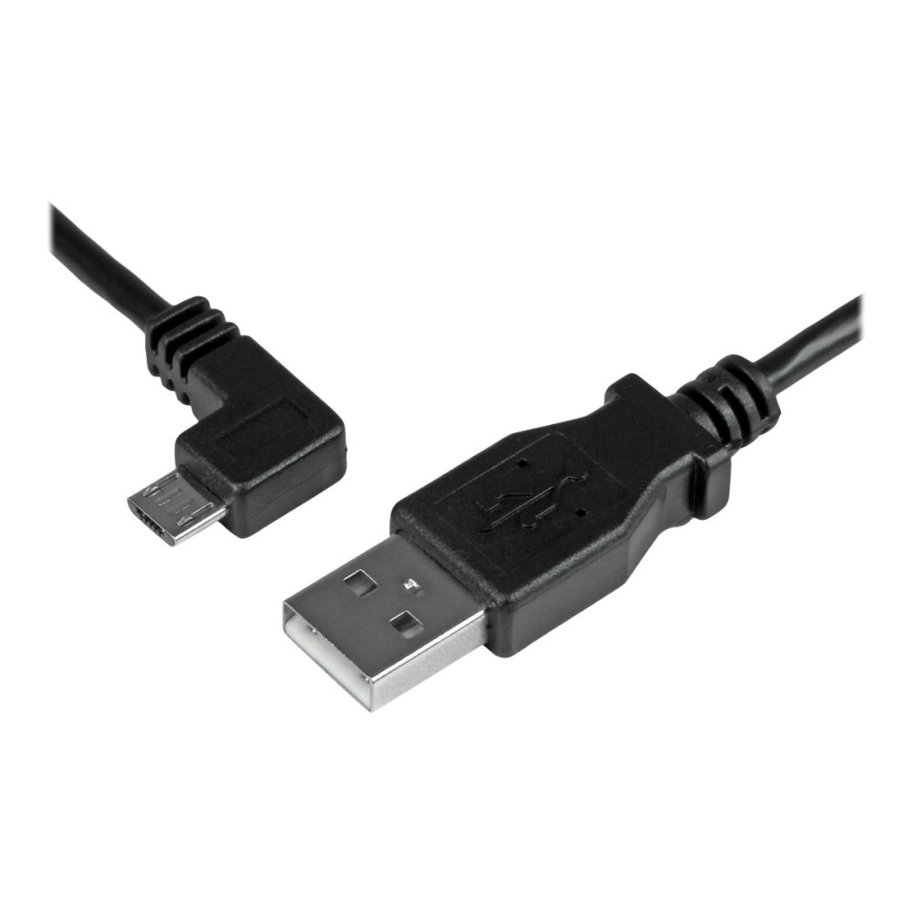 StarTech USBAUB2MLA 2M USB2.0 A TO MICRO USB2.0 B, M/M, LEFT ANGLE, LTW - Image 1