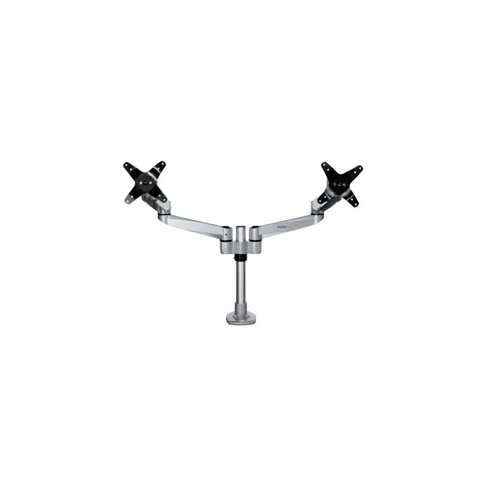 StarTech ARMDUALPS Desk Mount Dual Monitor Arm, Premium Articulating Desktop VESA Mount up to 27" (17.6lb/8kg) Displays, Height Adjustable - VESA 75x75/100x100mm heavy duty dual monitor mount for two displays up to 30in (22lb) each - Ergonomic h - Image 3
