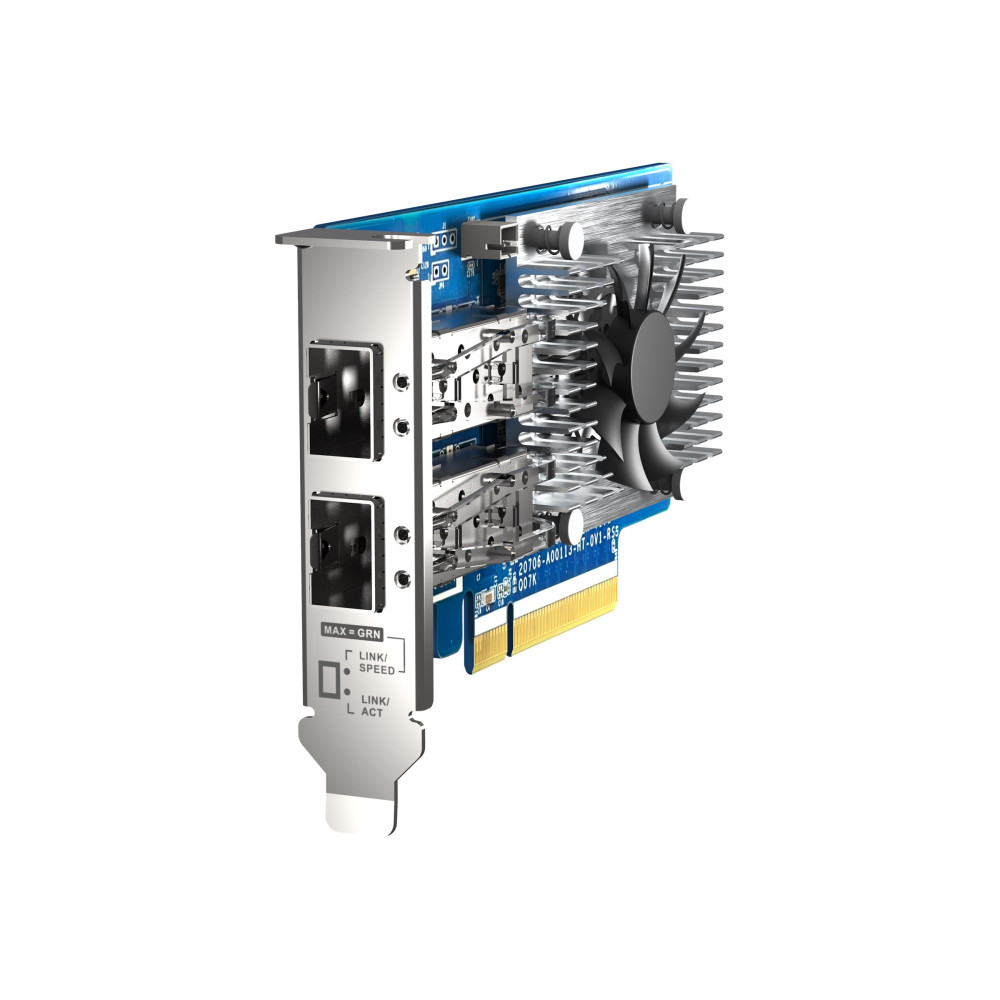 QNAP QXG-25G2SF-CX6 DUAL PORT SFP28 25GbE N ETWORK CARD, LOW-PROFILE (PCIE GEN4 X8) - Image 3