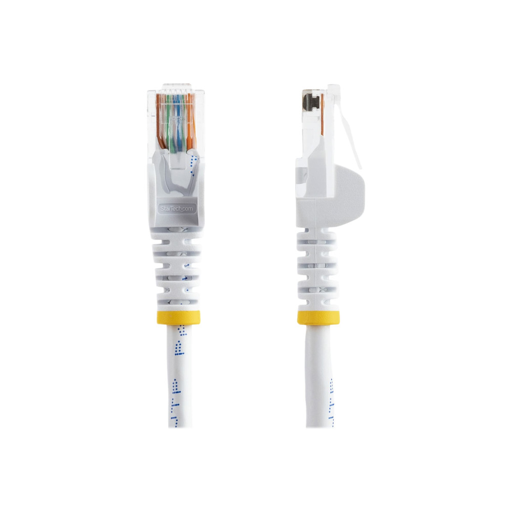 StarTech 45PAT2MWH CAT5E PATCH CABLE WITH SNAGLESS RJ45 CONNECTORS - 2M, WHITE - Image 2