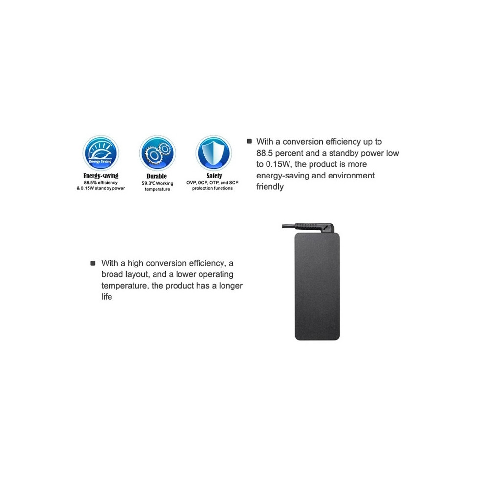 Huntkey NBAHUN65WESIII HKA06519034-8K: 65W ES III EDITION NOTEBOOK ADAPTER WITH 10 TIPS (2,5,9,11,12,13,16, 17,19,26 ) - Image 2