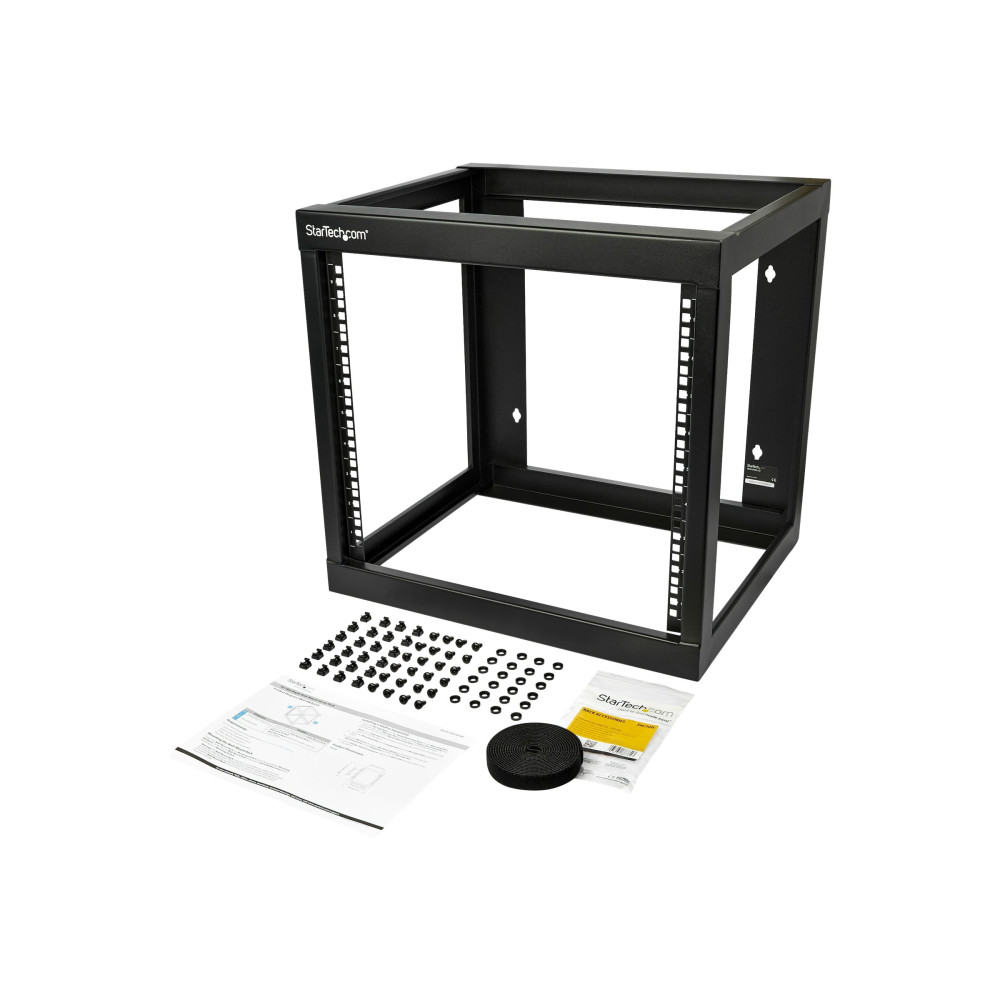 StarTech RK919WALLO 9U 19" Wall Mount Network Rack 17" Deep Open AVIT Data Rack LTW - Image 1