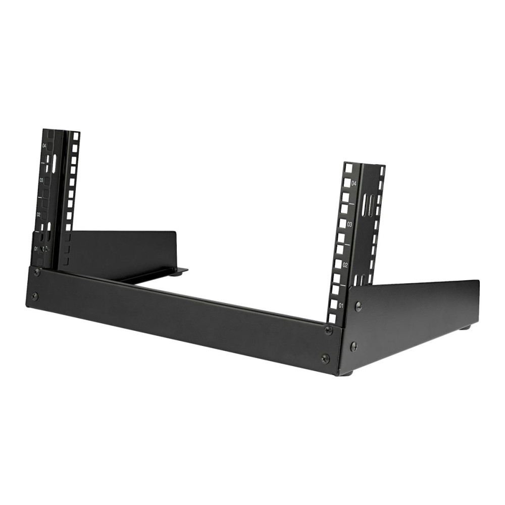StarTech RK4OD 2-POST 4U DESKTOP SERVER RACK, SMALL OPEN FRAME 19IN COMPUTER RACK, COMPACT NETWO - Image 6