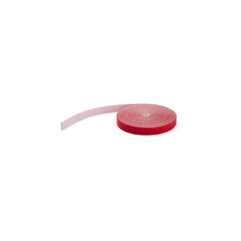 StarTech HKLP50RD 50FT (15.2M) HOOK AND LOOP ROLL, RED, CUT-TO-SIZE REUSABLE CABLE TIES, BULK I - Image 1