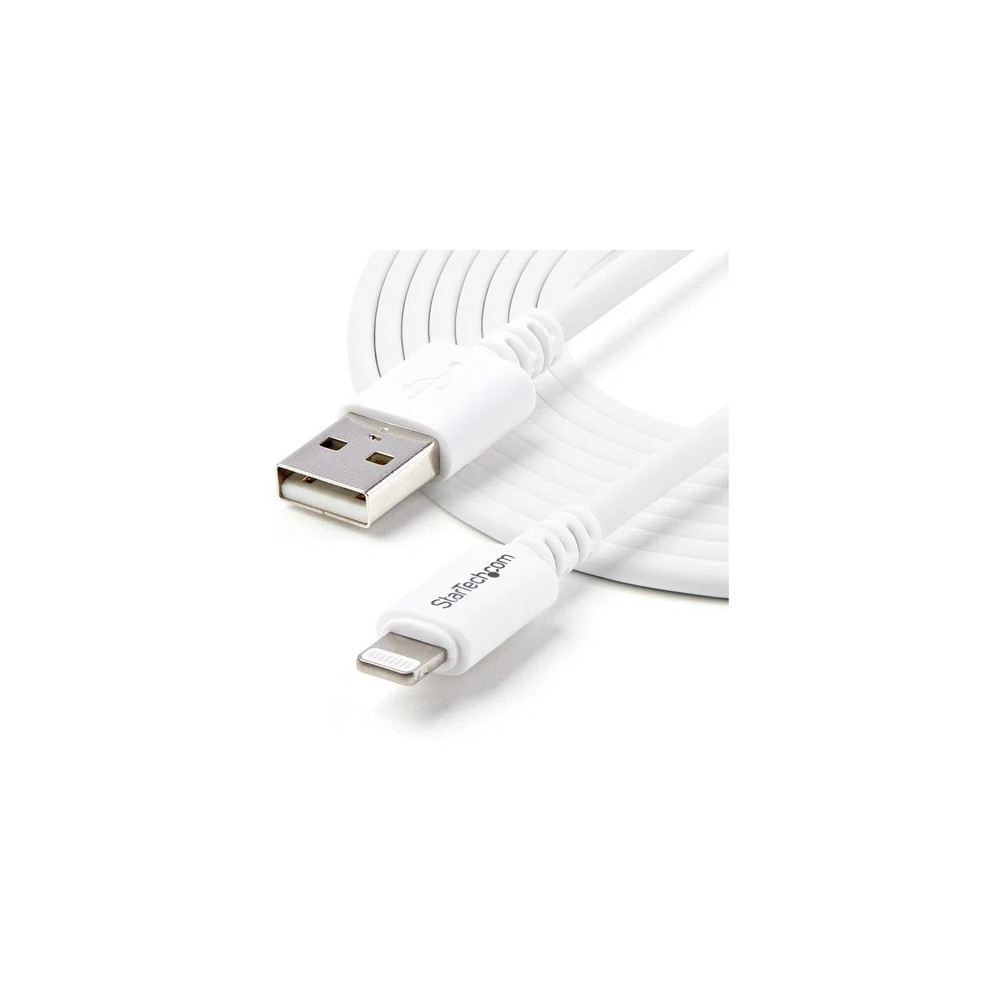 StarTech USBLT3MW 3 M (10 FT.) USB TO LIGHTNING CABLE - LONG IPHONE / IPAD / IPOD CHARGER CABLE - L - Image 4