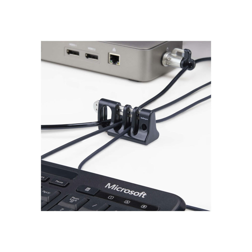 StarTech CABLE-ORGANIZER-LOCK PERIPHERAL CABLE ANCHOR LOCK, SECURE KEYBOARD/MOUSE, CABLE LOCK FOR SHARED OF - Image 3