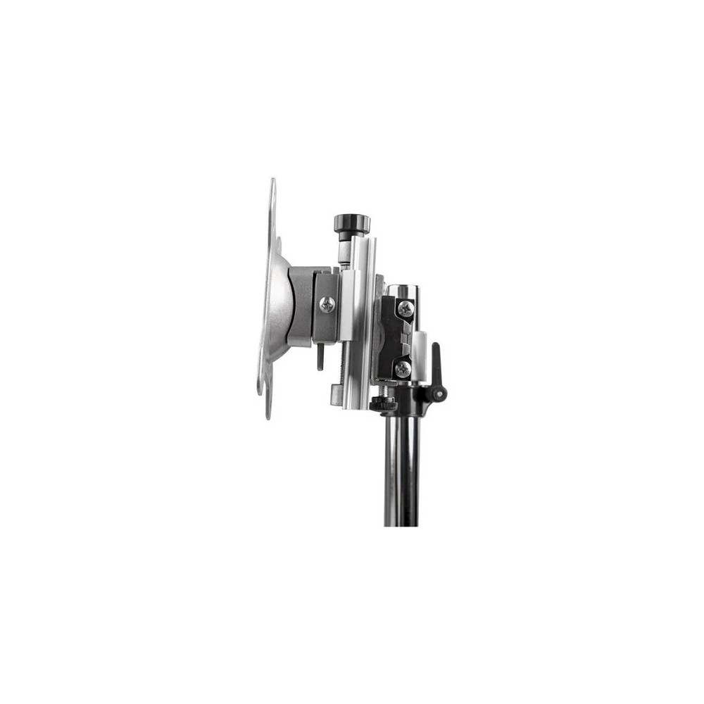 StarTech ARMDUOSS Dual Monitor Stand, Free Standing Desktop Pole Stand for 2x 24" (17.6lb/8kg) VESA Mount Displays, Height Adjustable, Silver - VESA 75x75/100x100mm free standing dual monitor stand for displays up to 24" (18lb) - Height adjustab - Image 4