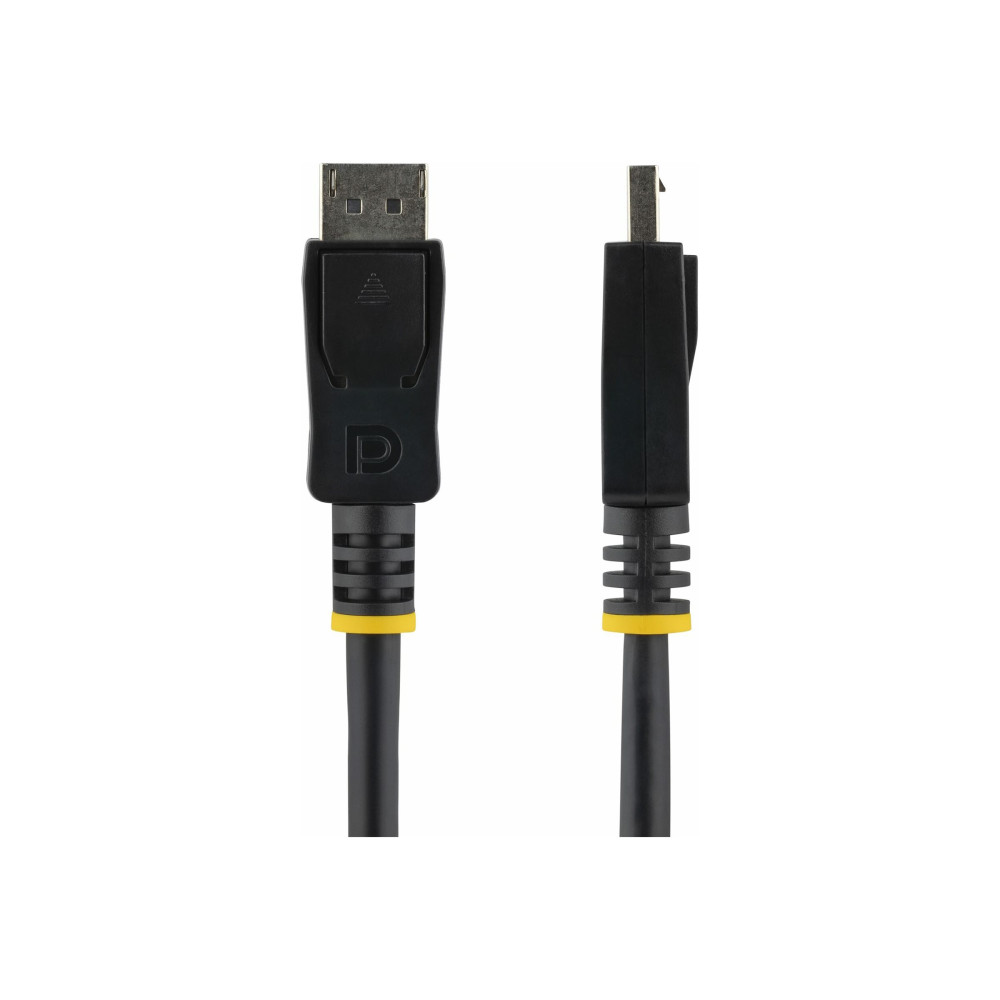 StarTech DISPLPORT6L 6ft (2m) DisplayPort 1.2 Cable, 4K x 2K UHD VESA Certified DisplayPort Cable, DP Cable/Cord for Monitor, w/ Latches - Cable for Audio/Video Device, Monitor, Workstation, Projector - First End: 1 x 20-pin DisplayPort 1.2 Digital Audio/