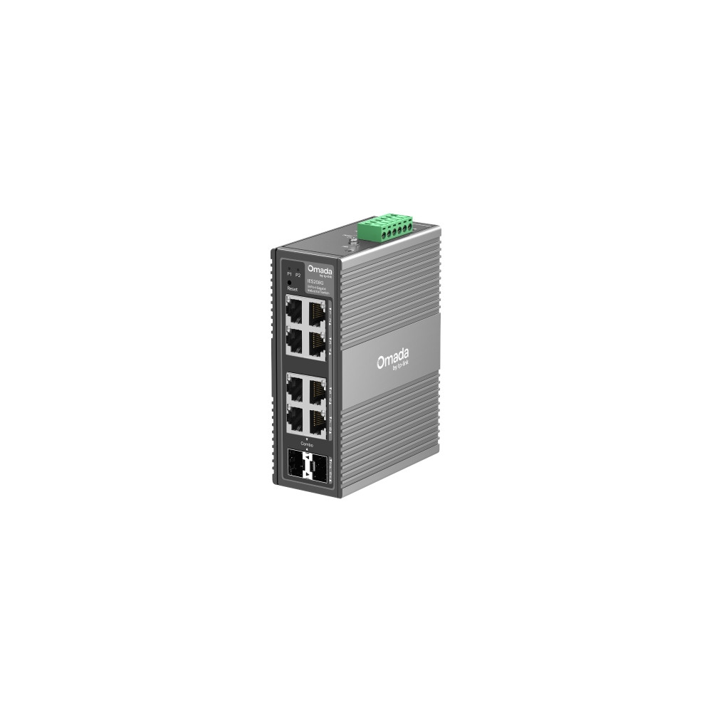 TP-LINK IES208G Omada 8-Port Gigabit Industrial Easy Managed Switch , 2× GE SFP/RJ45, 6× GE RJ45 - Image 1