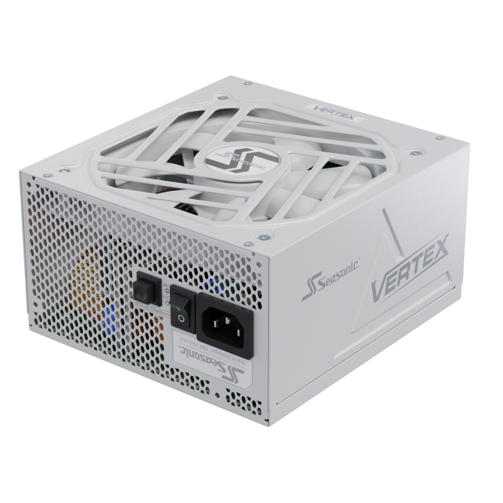 Seasonic PSUSEAVERTEXWHITEGX1000 VERTEX GX-1000 White 1000W ATX 3.0 Gold Modular PSU - Image 1