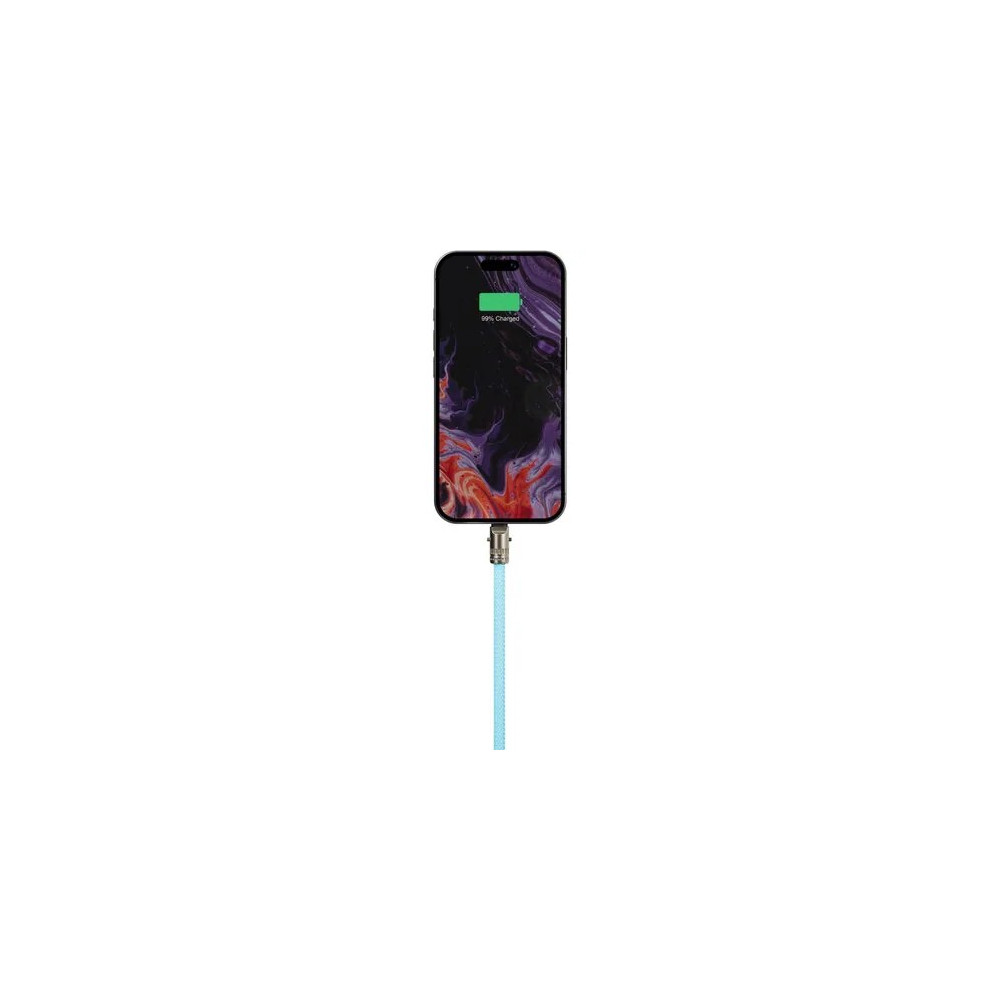 Alogic ATCCLY-AQ Tether USB-C to C Lanyard Data and Charge Cable 60W 480Mbps - 1.2M Aqua - Image 4