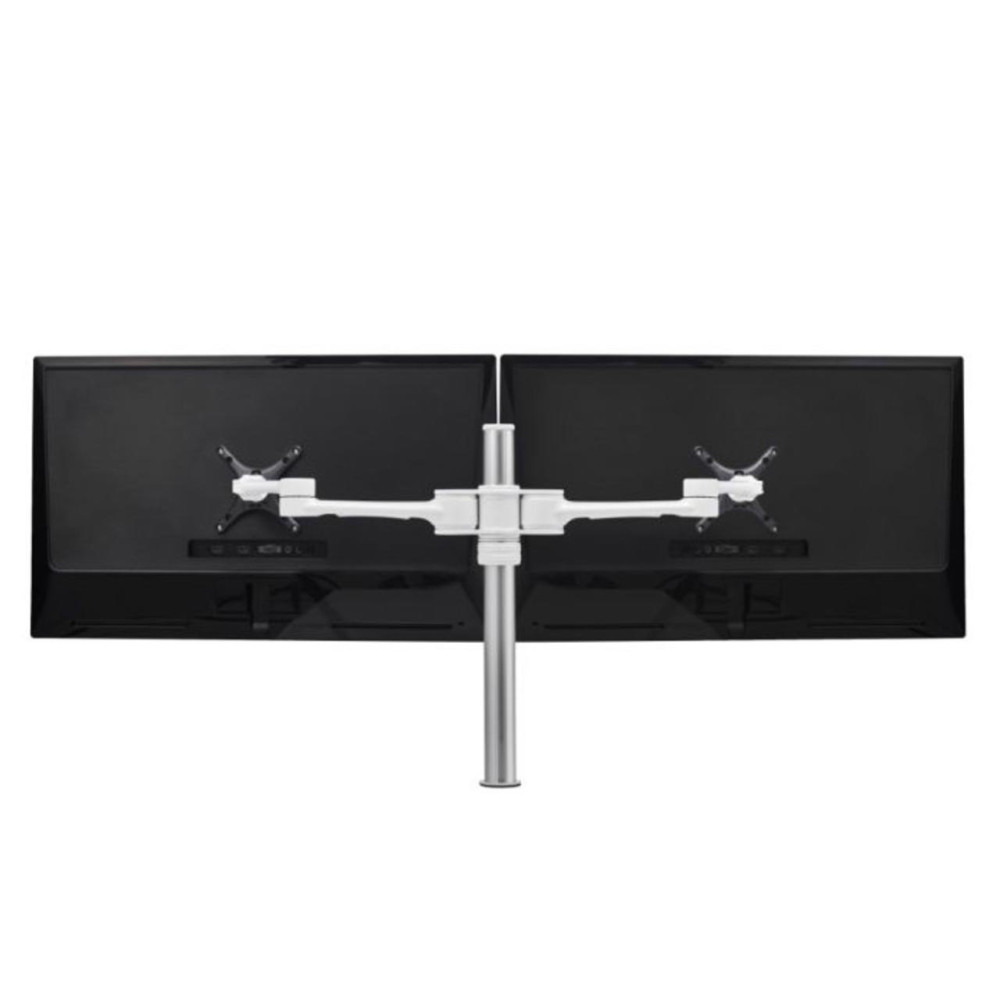 Atdec AF-AT-D-SW Dual Swing Arms on Post - White - Image 1