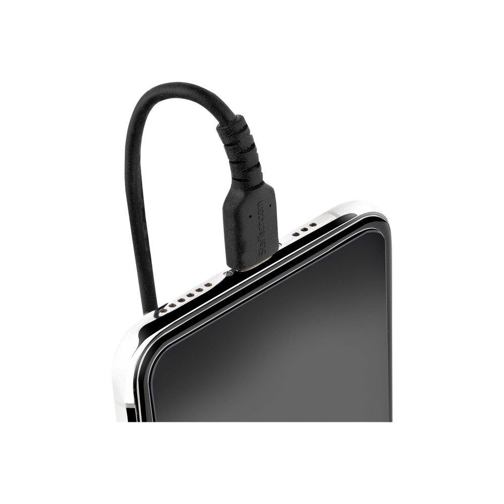 StarTech RUSB2ALT1MBC 1M/3FT USB TO LIGHTNING CABLE, MFI CERTIFIED, COILED, BLACK 2YR - Image 7
