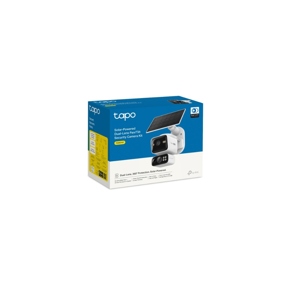 TP-LINK TC93D KIT Solar-Powered Dual-Lens Pan/Tilt Security Camera Kit - Image 1
