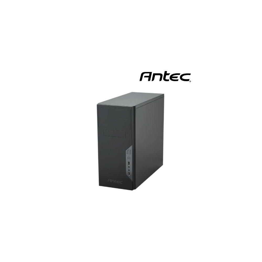Antec VSK3500E-P-U3 VSK3500 mATX Business Office Case w/ true 500w PSU. 2x 5.25' ODD Bay, 3.5' x 1, 2x USB 3.0 Thermally Advanced. 8PIN EPS, 1x 92mm Fan. 2 Yrs Wty - Image 1