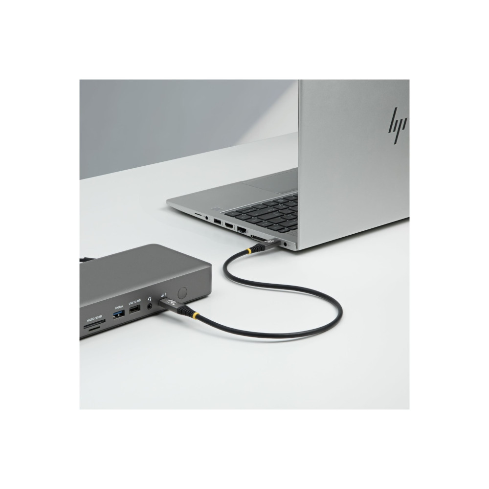 StarTech CC1M80GUSB4CABLE 1M (3.3FT) USB4 CABLE, USB-IF CERTIFIED USB-C CORD, 80GBPS, LTW - Image 2