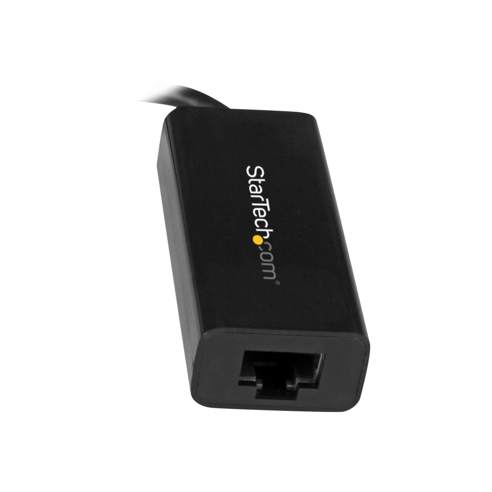StarTech US1GC30B USB-C 3.0 TO GbE ADAPTER, TB3 COMPATIBLE, 20CM, BLACK, 2YR - Image 2