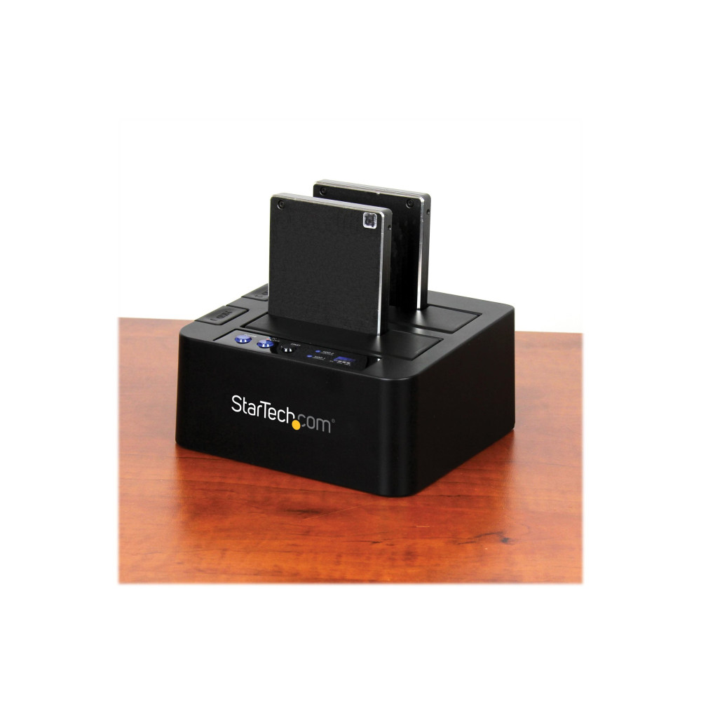 StarTech SDOCK2U313R USB 3.1 (10GBPS) HDD DUPLICATOR DOCK - 2.5" & 3.5" SATA SSD/HDDS, 2YR - Image 6