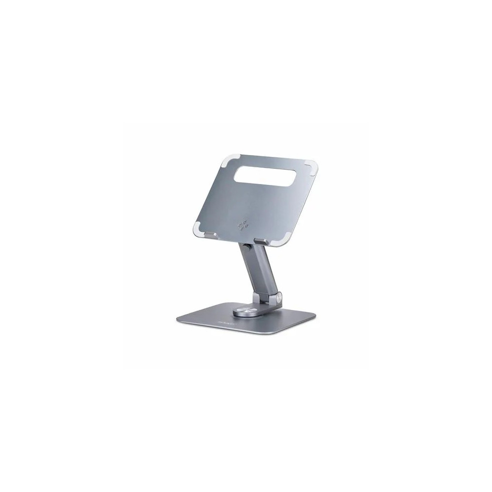 StarTech ATER-LAPTOP-RISER Telescopic Laptop Stand, 360 Swivel Base, Rotating Computer Riser for Desk, Adjustable Height/Tilt, Max 11lb/5kg, Aluminum - Raise a laptop to eye level for improved posture and all-day comfort - Max column extension 4 - Image 2