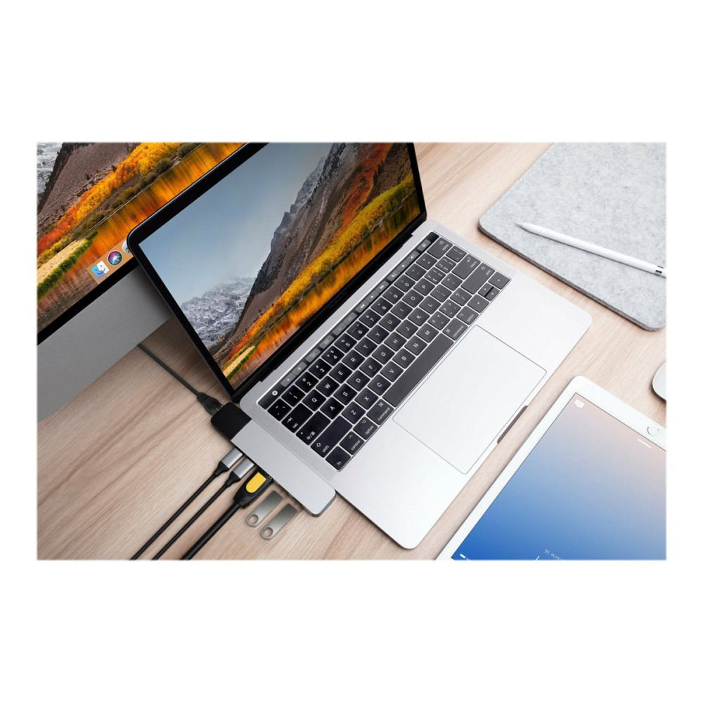 Targus GN28N-SILVER HYPERDRIVE NET 6-IN-2 USB-C HUB - SILVER - Image 7