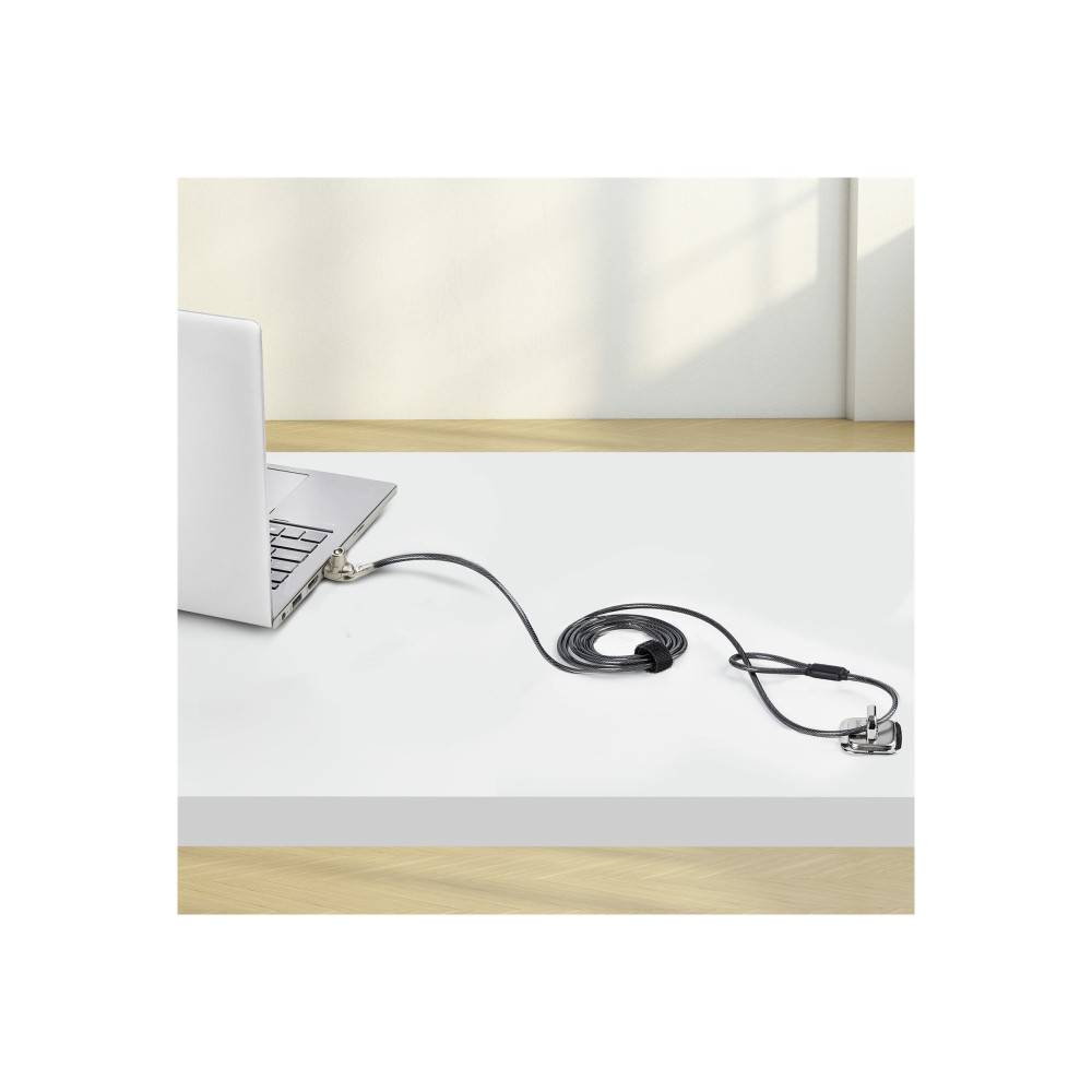 StarTech SNBLK-LAPTOP-LOCK SLIM LOCK NOBLE WEDGE SLOT COMPATIBLE, 5FT (1.5M) LOCKING CABLE, ANTI-THEFT SECU - Image 2