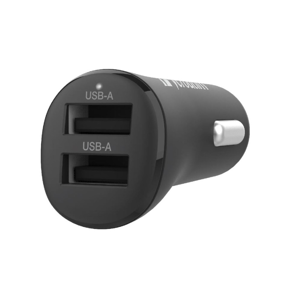 Verbatim 66599 Car Charger - Dual Port 3.4A - Black - Image 1
