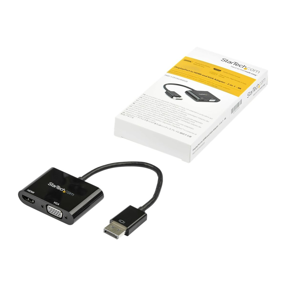 StarTech DP2VGAHD20 DP TO HDMI VGA ADAPTER CONVERTER - HDMI 2.0 4K 60HZ 3 YR - Image 5