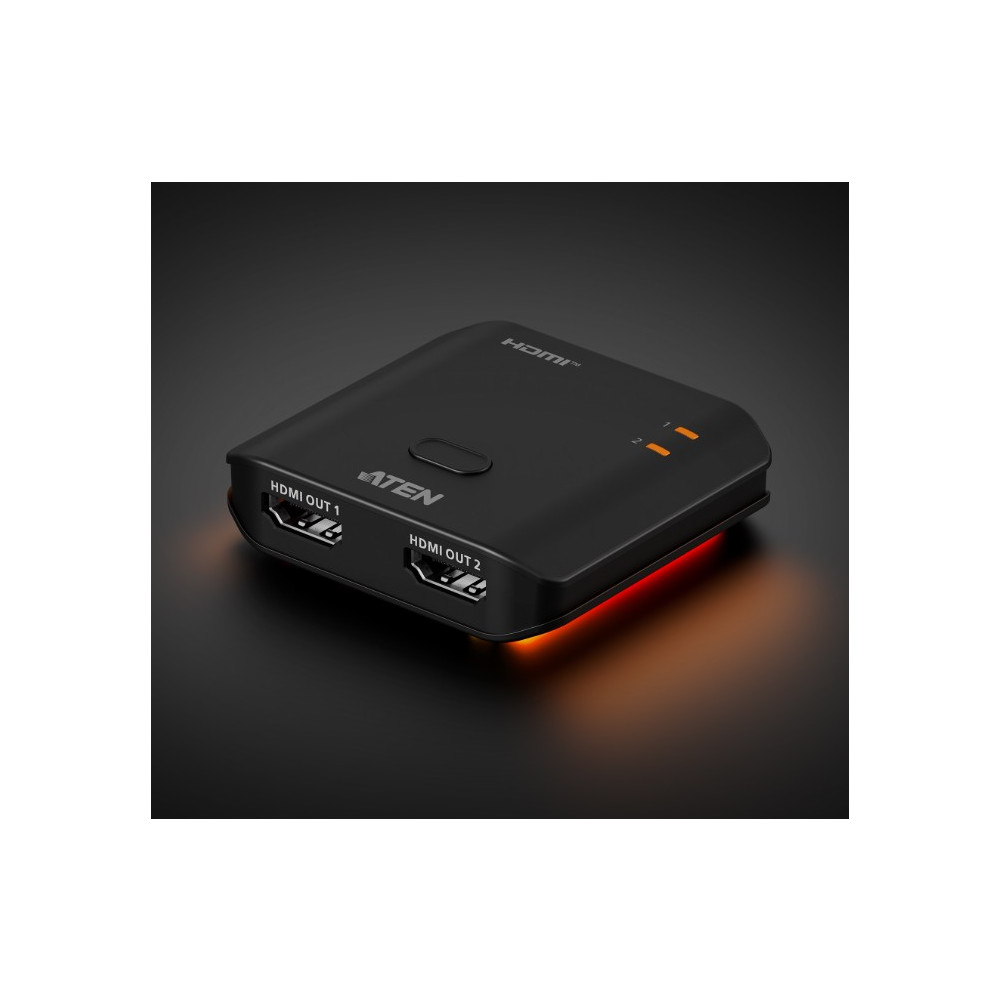 Aten VS4812-AT Essential 2-Port True 4K HDMI Splitter, EDID Sync™, One HDMI source shares two True 4K displays, LPCM 7.1, Dolby & DTS-HD Master Audio™ - Image 1