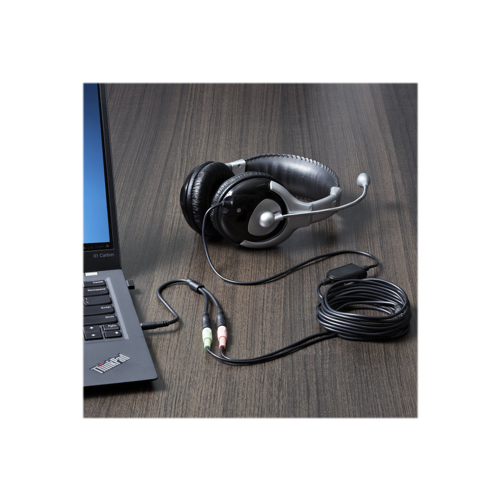 StarTech MUYHSMFF 3.5MM STEREO SPLITTER CABLE, 4-POSITION TO 2X 3-POSITION, M/F, LTW - Image 2